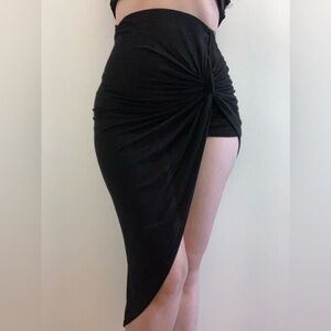 Black Asymmetrical Skirt